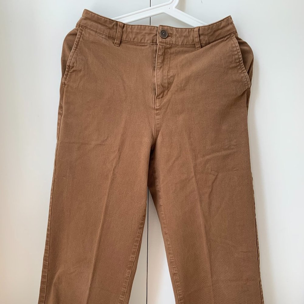 Muji Cotton Brown Wide Pants in M
